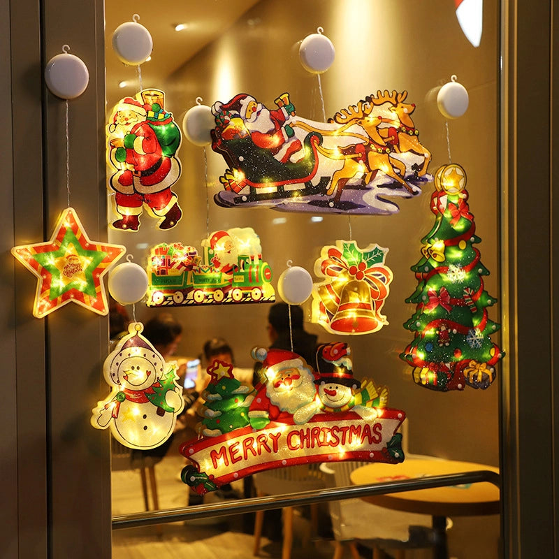 ⛄Christmas Pre-Sale 50% OFF🎄 Christmas Window Hanging Lights💡