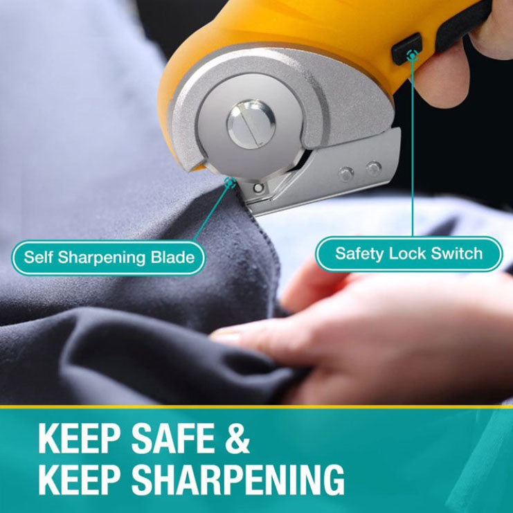 New Cordless Electric Scissors with Safety Lock