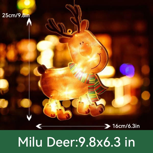 ⛄Christmas Pre-Sale 50% OFF🎄 Christmas Window Hanging Lights💡