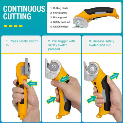 New Cordless Electric Scissors with Safety Lock
