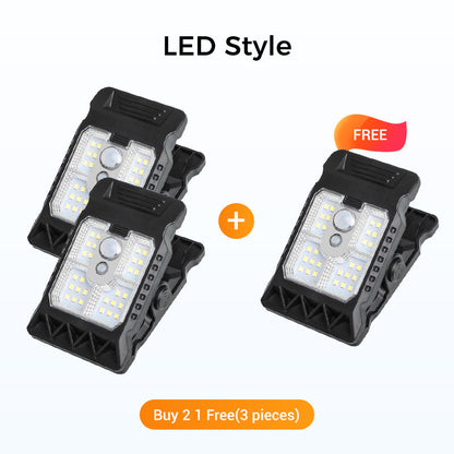 🌿 Solar clip light with motion sensor – 🔥Buy 2 now, get 1 free! Perfect for gardens, balconies, and patios! 🏡✨