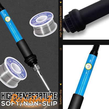 Adjustable Temperature Soldering Iron Wire Set