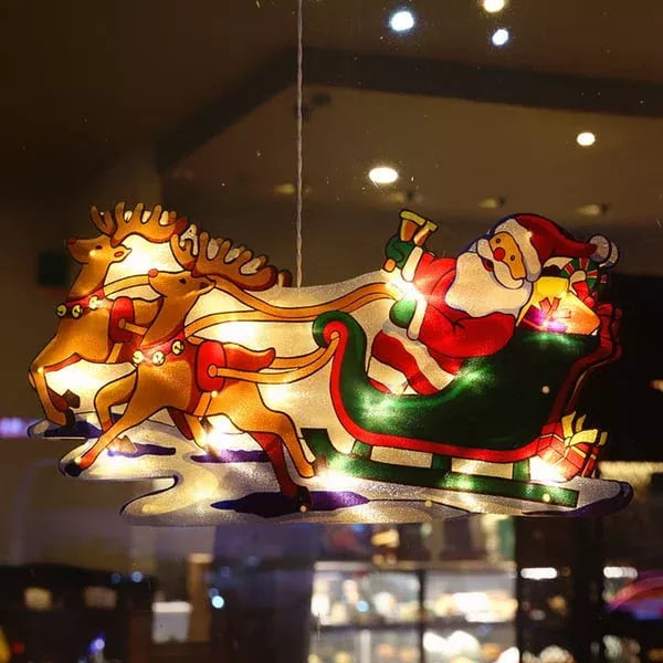 ⛄Christmas Pre-Sale 50% OFF🎄 Christmas Window Hanging Lights💡