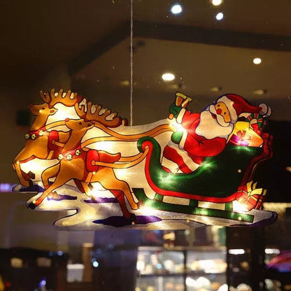 ⛄Christmas Pre-Sale 50% OFF🎄 Christmas Window Hanging Lights💡