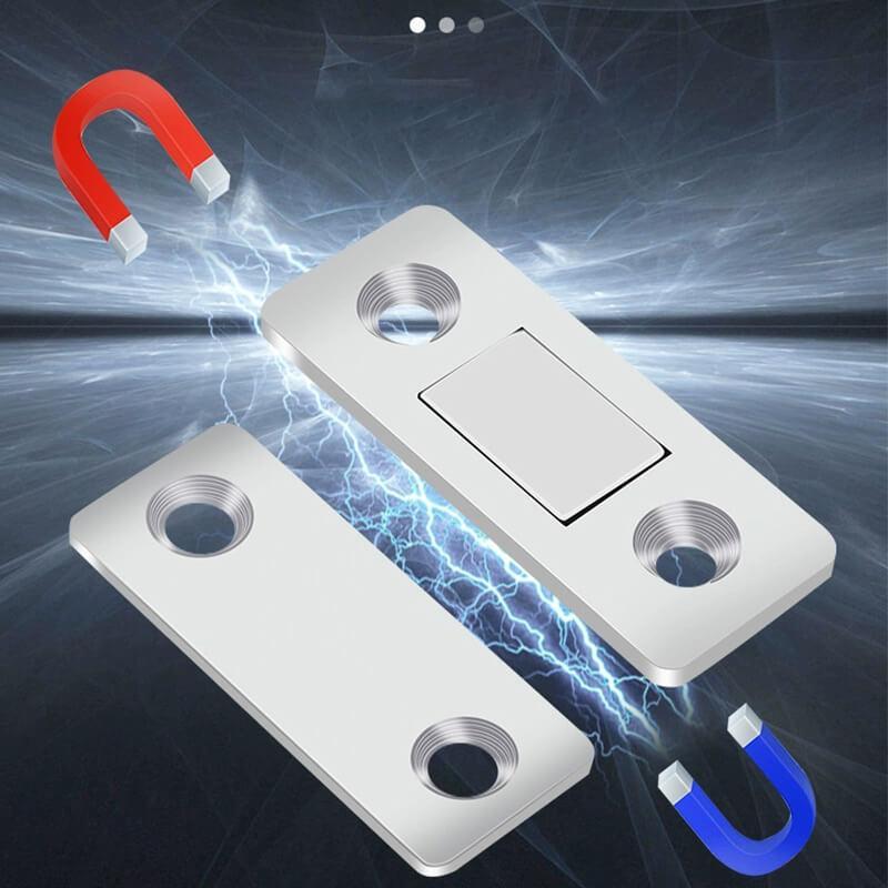 Magnetic Door Closer Without Perforations