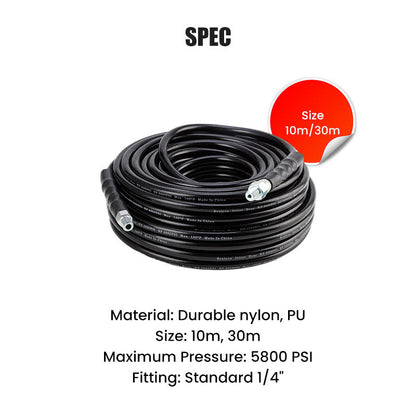 💦 69% OFF INSTANT! 🚿 5800PSI Sewer Jetter Kit - High-Pressure Nozzle & Hose for Clogged Drains/Pipes, Compatible with Most Pressure Washers 🔧📦