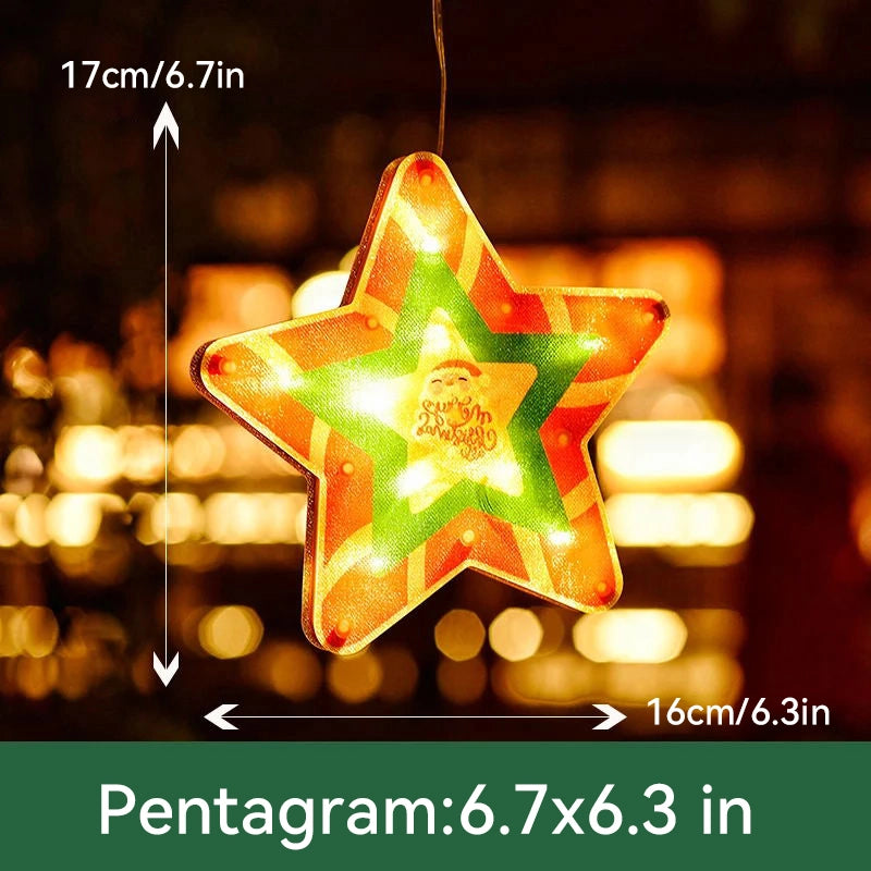 ⛄Christmas Pre-Sale 50% OFF🎄 Christmas Window Hanging Lights💡
