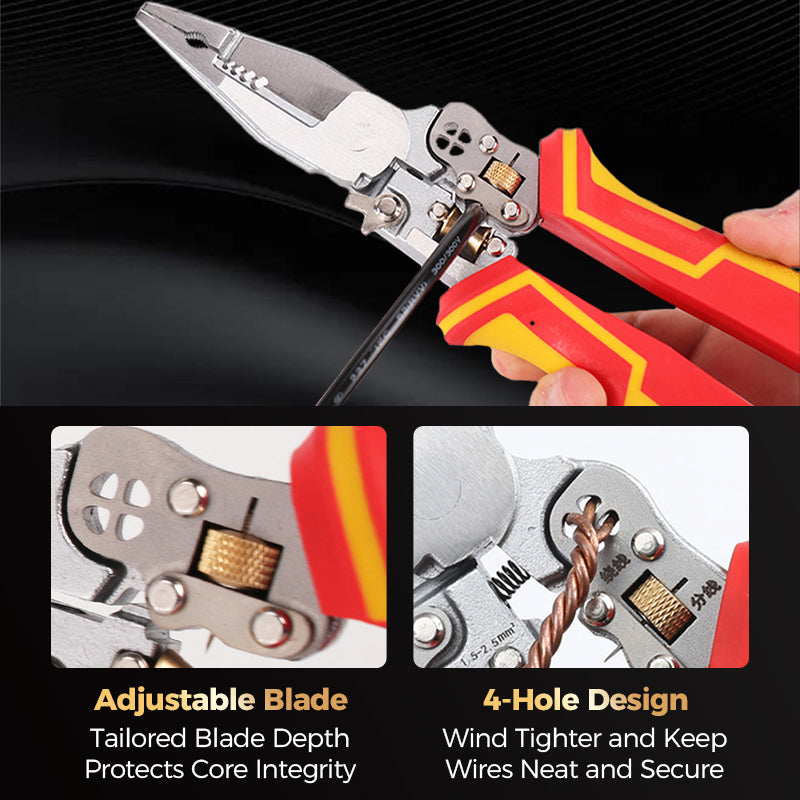 🔥Hot Sale🔥8-In-1 Wire Stripper with Voltage Tester