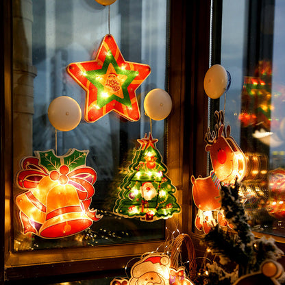 ⛄Christmas Pre-Sale 50% OFF🎄 Christmas Window Hanging Lights💡