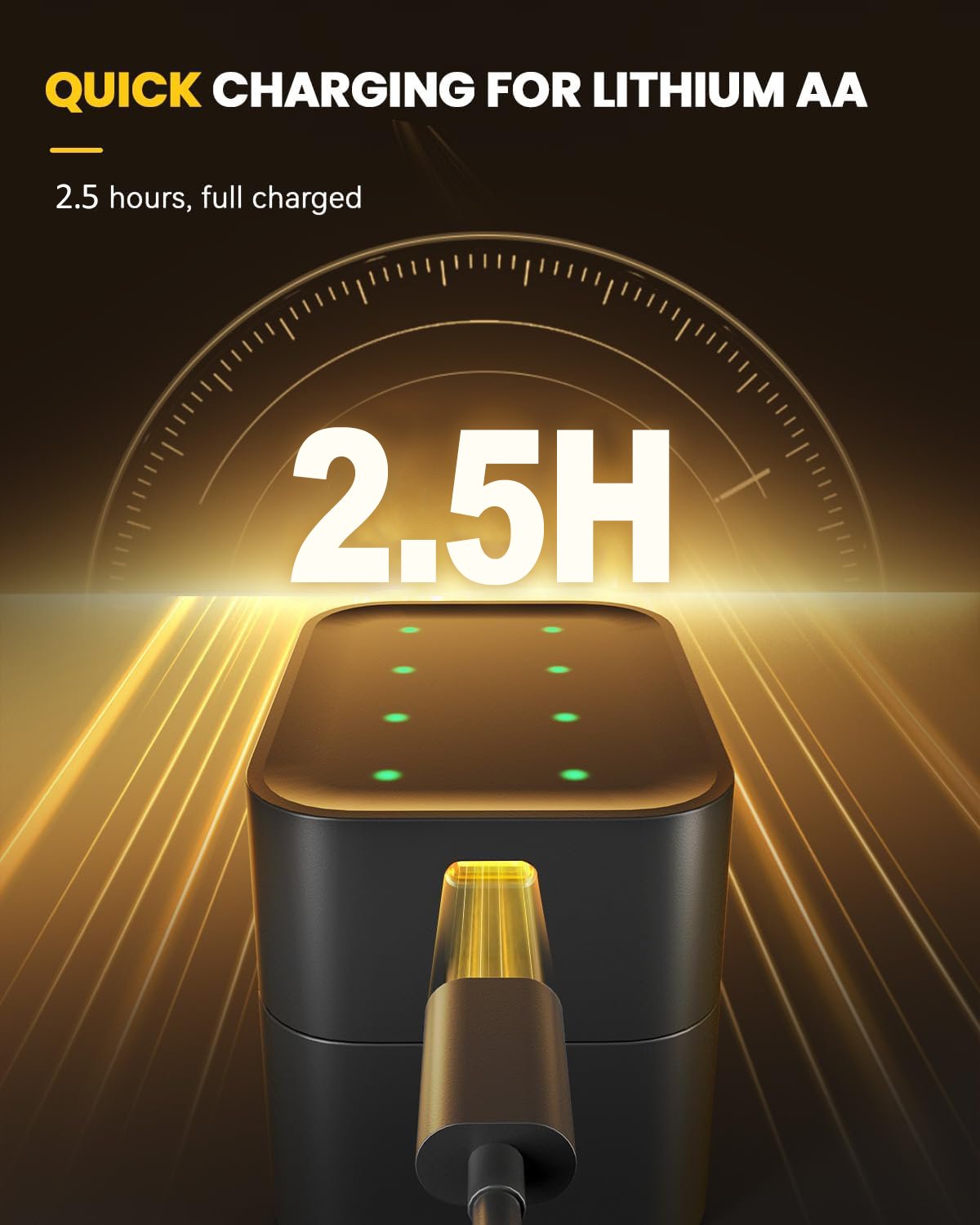 ✨2025 HOT SALE 50% OFF🔋Li-ion Battery with Integrated Charging Storage Box💡Overcharge protection