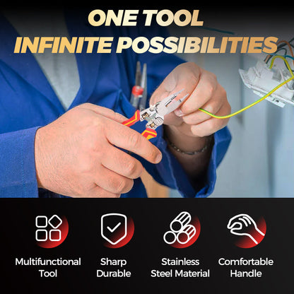 🔥Hot Sale🔥8-In-1 Wire Stripper with Voltage Tester