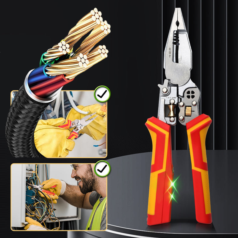 🔥Hot Sale🔥8-In-1 Wire Stripper with Voltage Tester