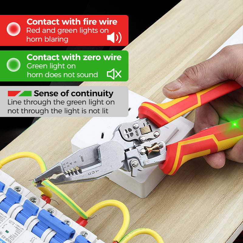 🔥Hot Sale🔥8-In-1 Wire Stripper with Voltage Tester