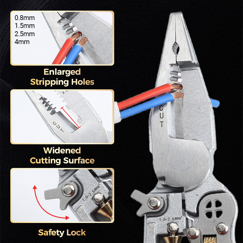 🔥Hot Sale🔥8-In-1 Wire Stripper with Voltage Tester