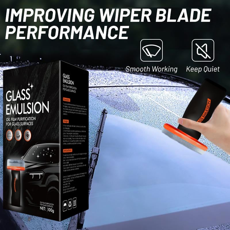 😎Buy 2 Get 1 Free💦Auto Glass Side Window Oil Film Removal Cleaner💪