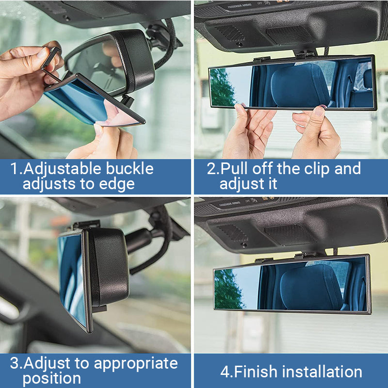 🚗 Wide Car Curved Rear-view Mirror