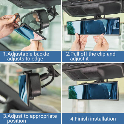 🚗 Wide Car Curved Rear-view Mirror