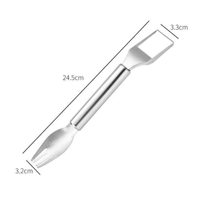 ⏳Limited time 50% off⏳🍉2 in 1 Stainless Steel Fruit Cutter Fork Slicer