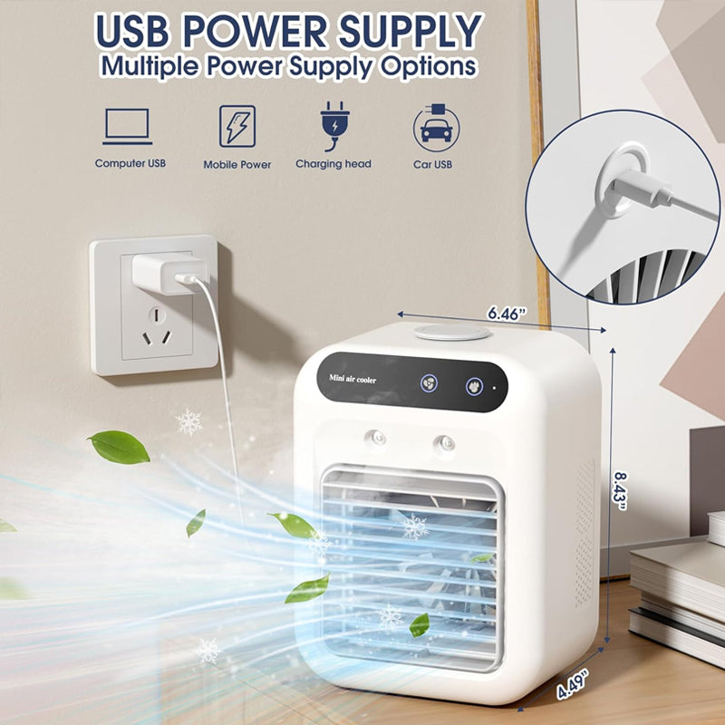 Mini Portable Air Conditioner Cooler Humidifier