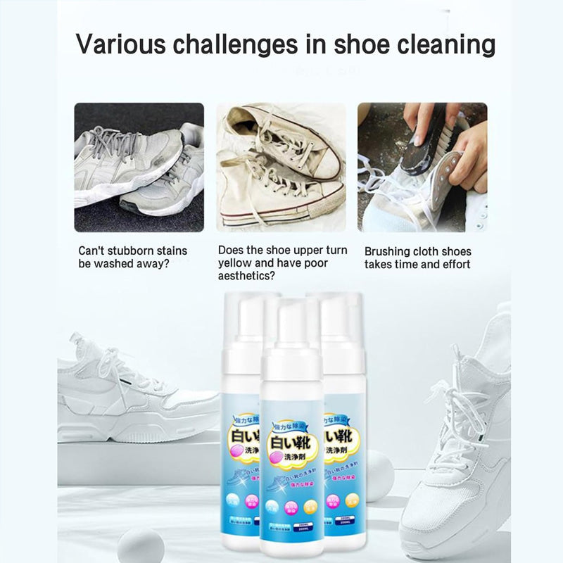 Universal Portable No-Rinse Foam Cleaner for Shoes