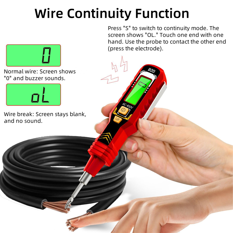 🔥 2025 Hot Sale 50% OFF🔥Non-Contact Voltage Tester with LCD Display🛠️