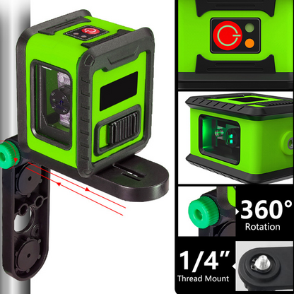 📐50% OFF NOW!🔦Mini Cross Line High Precision Laser Level – Self-Leveling, Vertical/Horizontal Lines & Compact Design 🔧