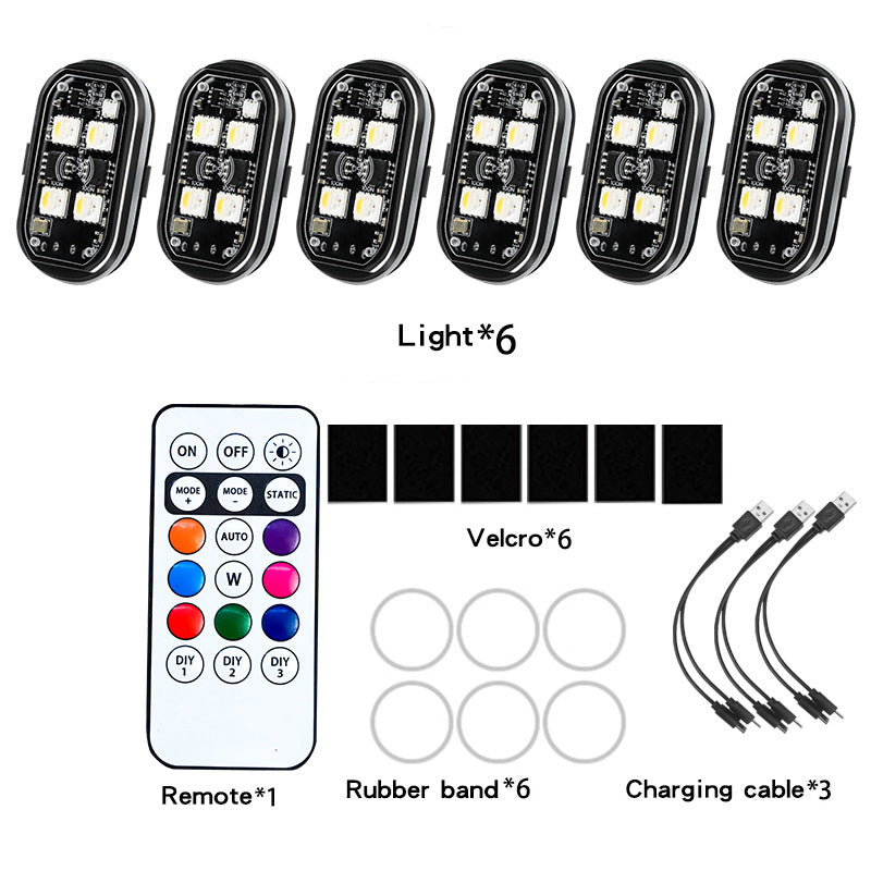 Portable Car LED Warning Light with Remote