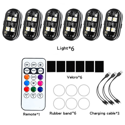 Portable Car LED Warning Light with Remote