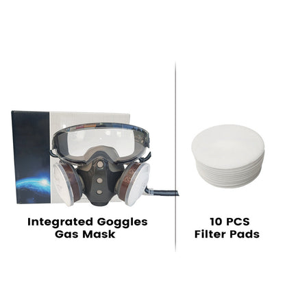 💎 50% OFF! 💎 Dust-Proof Integrated Respirator Mask – Dual-Tank Activated Carbon Filters, Industrial-Grade Gas & Dust Protection 🛡️🔥