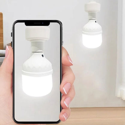 💡 BUY 1 GET 1 FREE! ✨ E27 Motion Sensor Light Socket - Auto On/Off with 180° Detection & 15s-10min Adjustable Delay for Energy Saving 🏠🔋