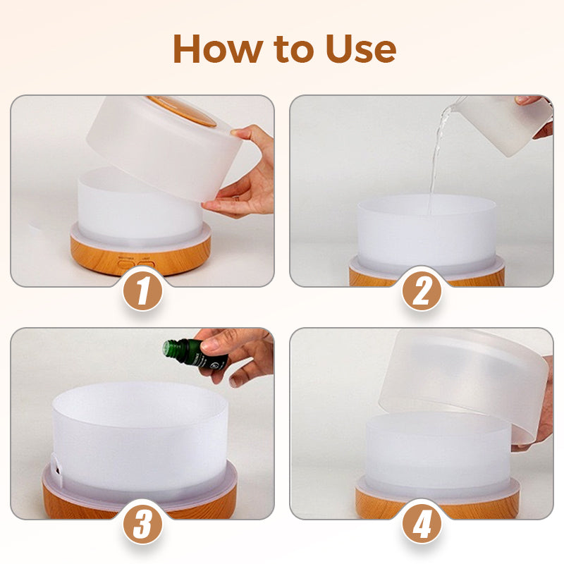 Ultrasonic Aroma Diffuser with LED Light
