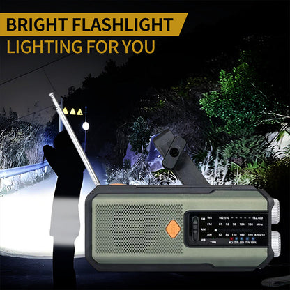 📢📢49%  OFF !! ⏰Solar Hand-Crank Emergency Weather Radio
