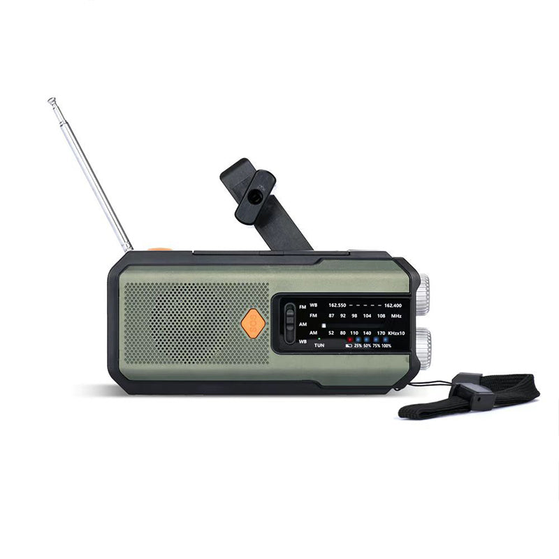 📢📢49%  OFF !! ⏰Solar Hand-Crank Emergency Weather Radio